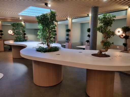 Detailansicht Eventausbau mit Akzentbeleuchtung